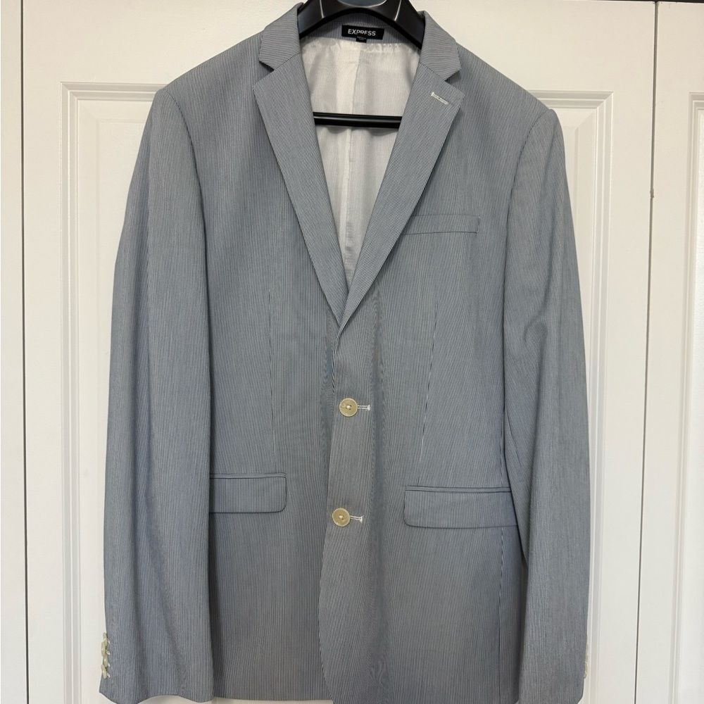 Express Men's Blazer in Light Blue